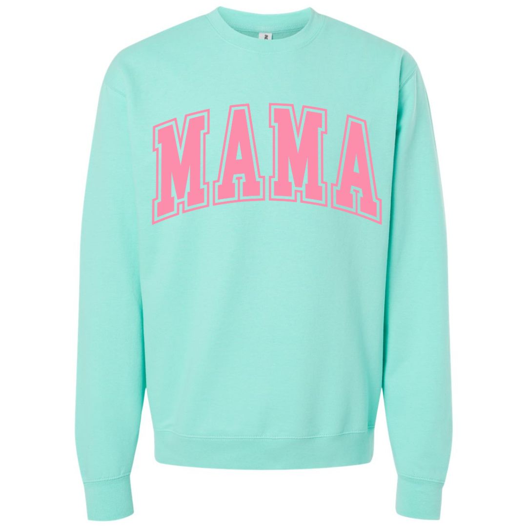MAMA Bubblegum Collegiate Lettered Sweatshirt