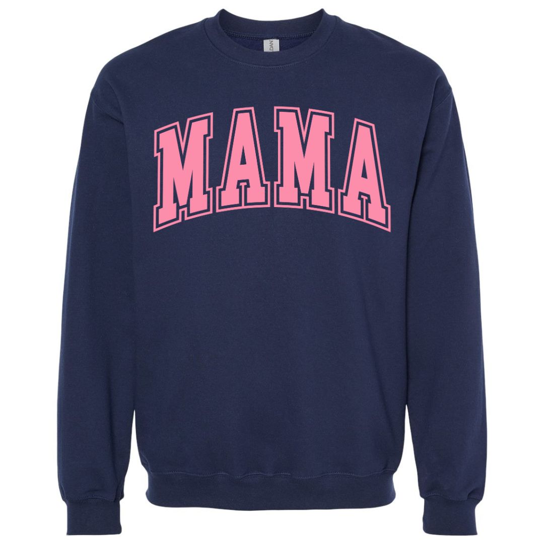 MAMA Bubblegum Collegiate Lettered Sweatshirt