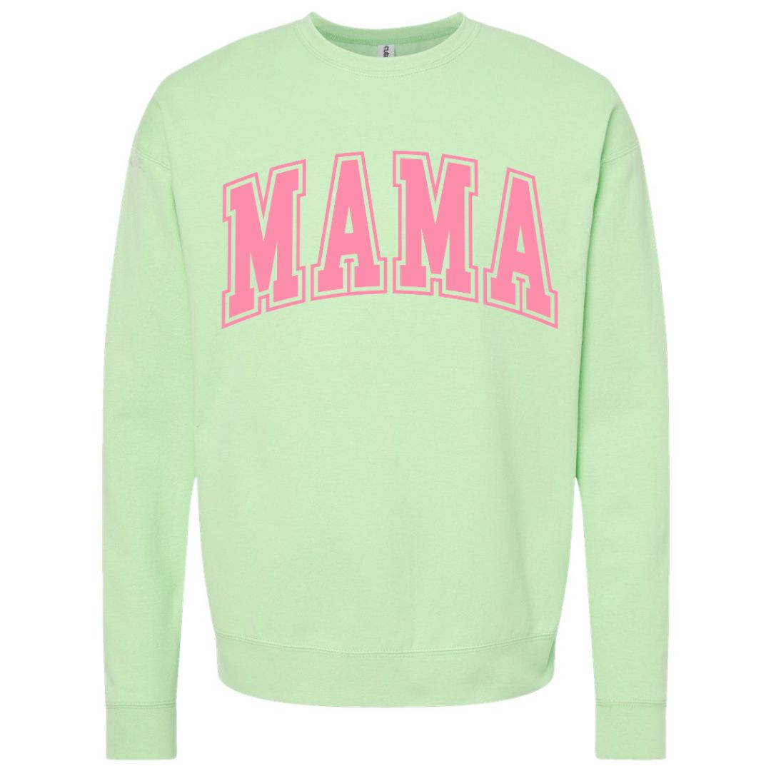 MAMA Bubblegum Collegiate Lettered Sweatshirt