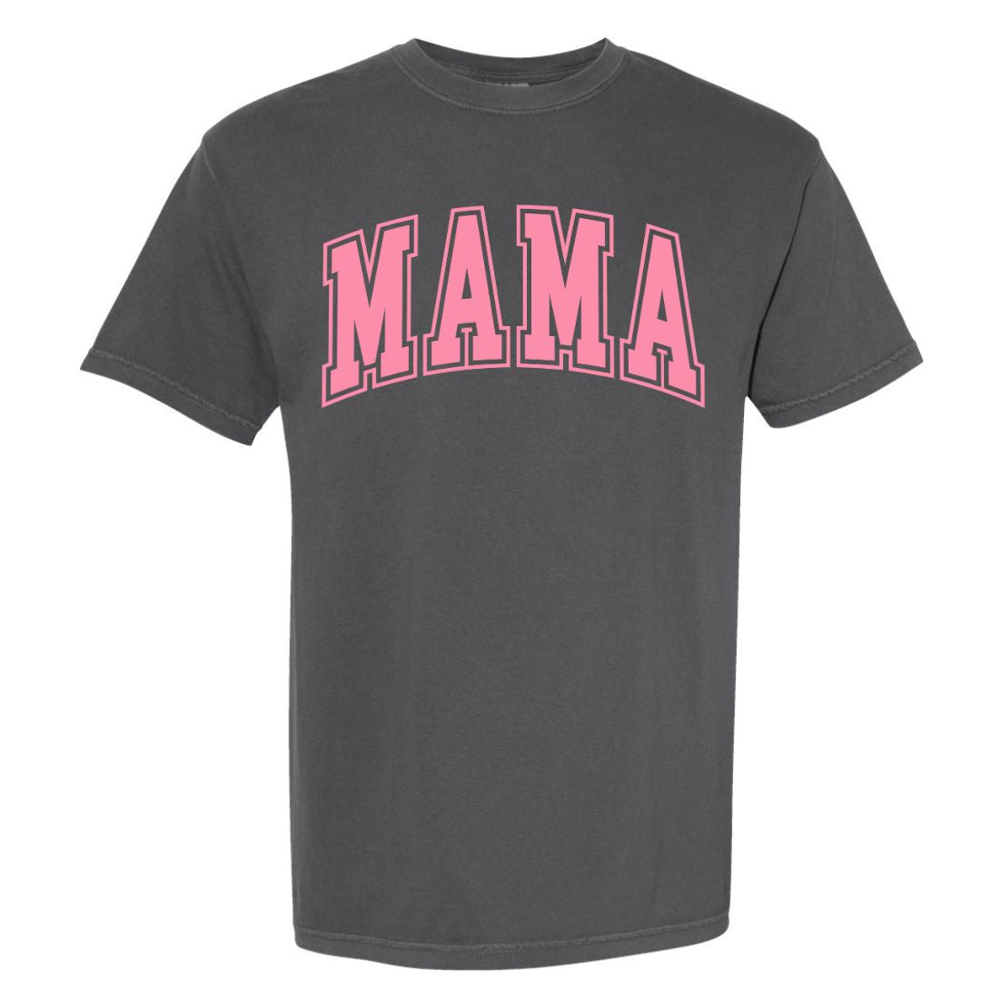 MAMA Bubblegum Collegiate Lettered Short Sleeve T-shirt