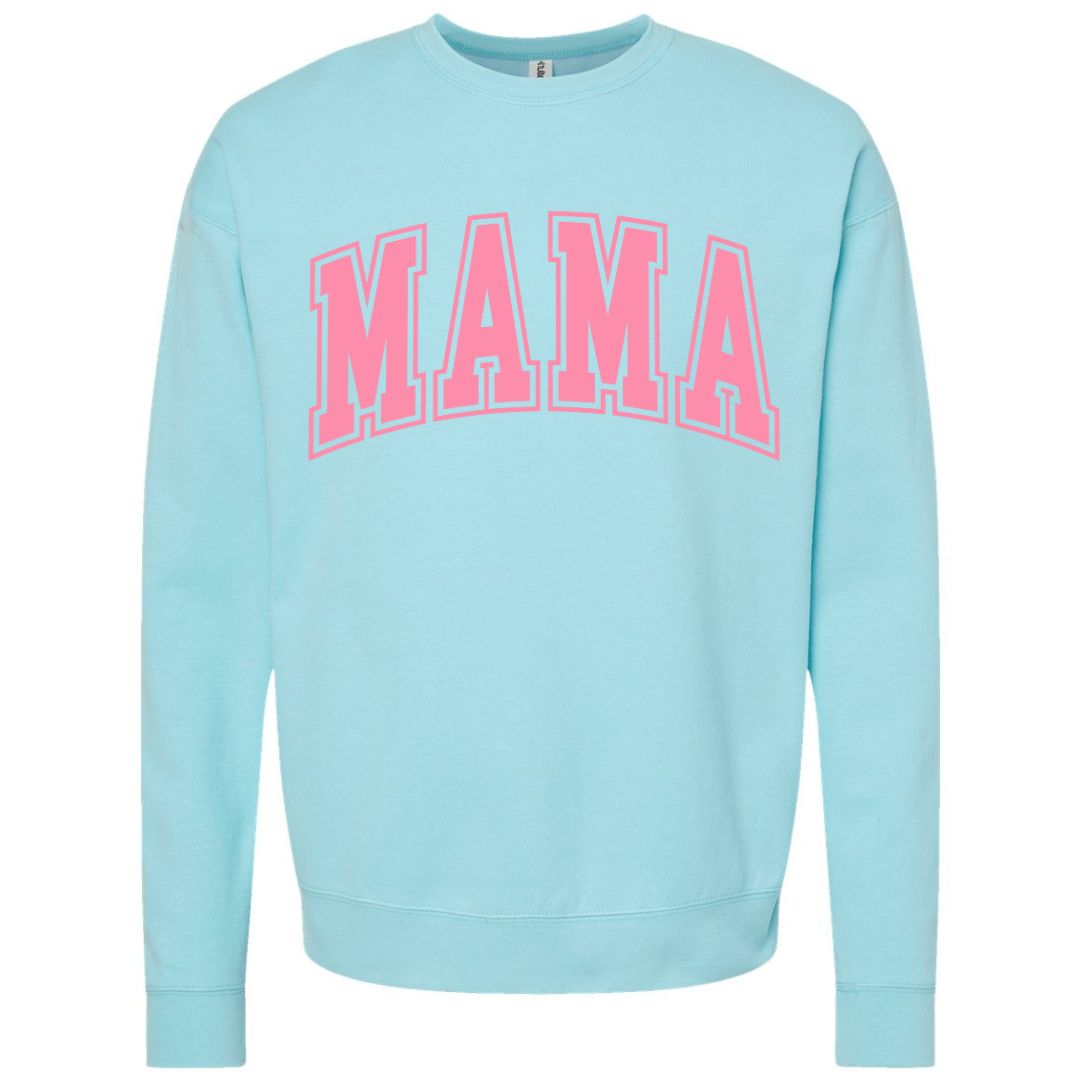 MAMA Bubblegum Collegiate Lettered Sweatshirt