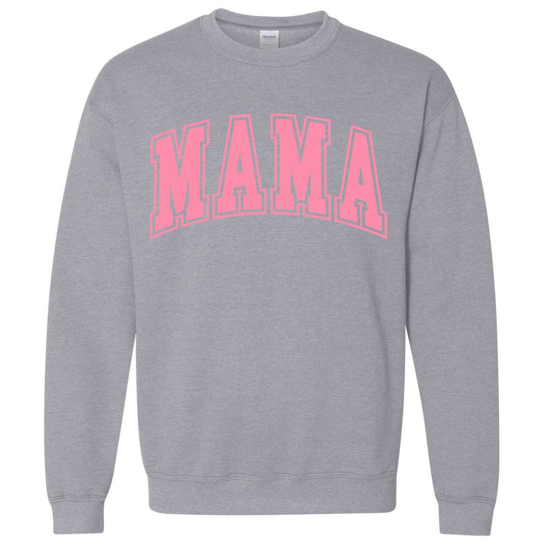 MAMA Bubblegum Collegiate Lettered Sweatshirt