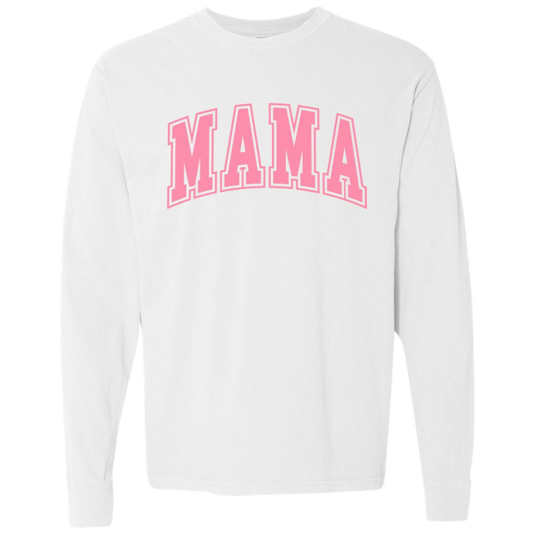 MAMA Bubblegum Collegiate Lettered Long Sleeve T-shirt