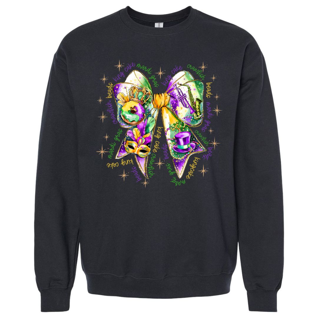 Good Times Mardi Gras Coquette Sweatshirt