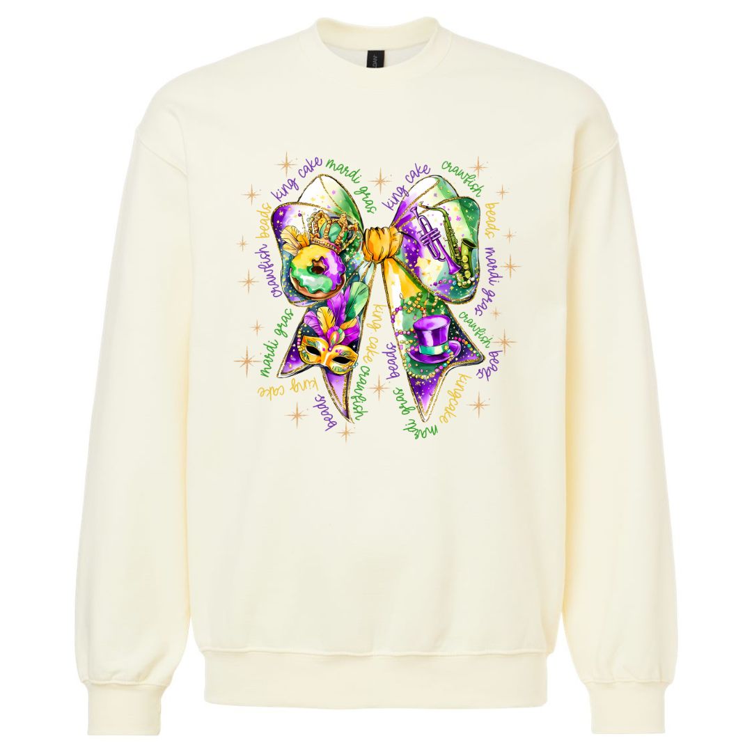 Good Times Mardi Gras Coquette Sweatshirt