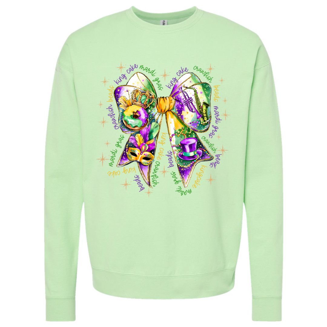 Good Times Mardi Gras Coquette Sweatshirt
