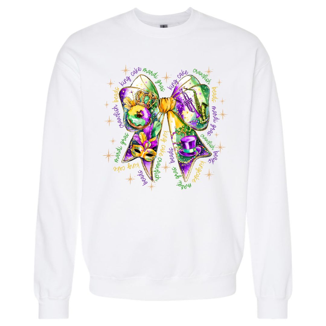 Good Times Mardi Gras Coquette Sweatshirt