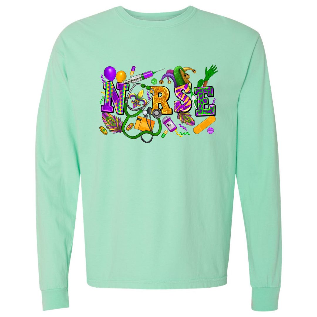 Mardi Gras Nurse T-shirt
