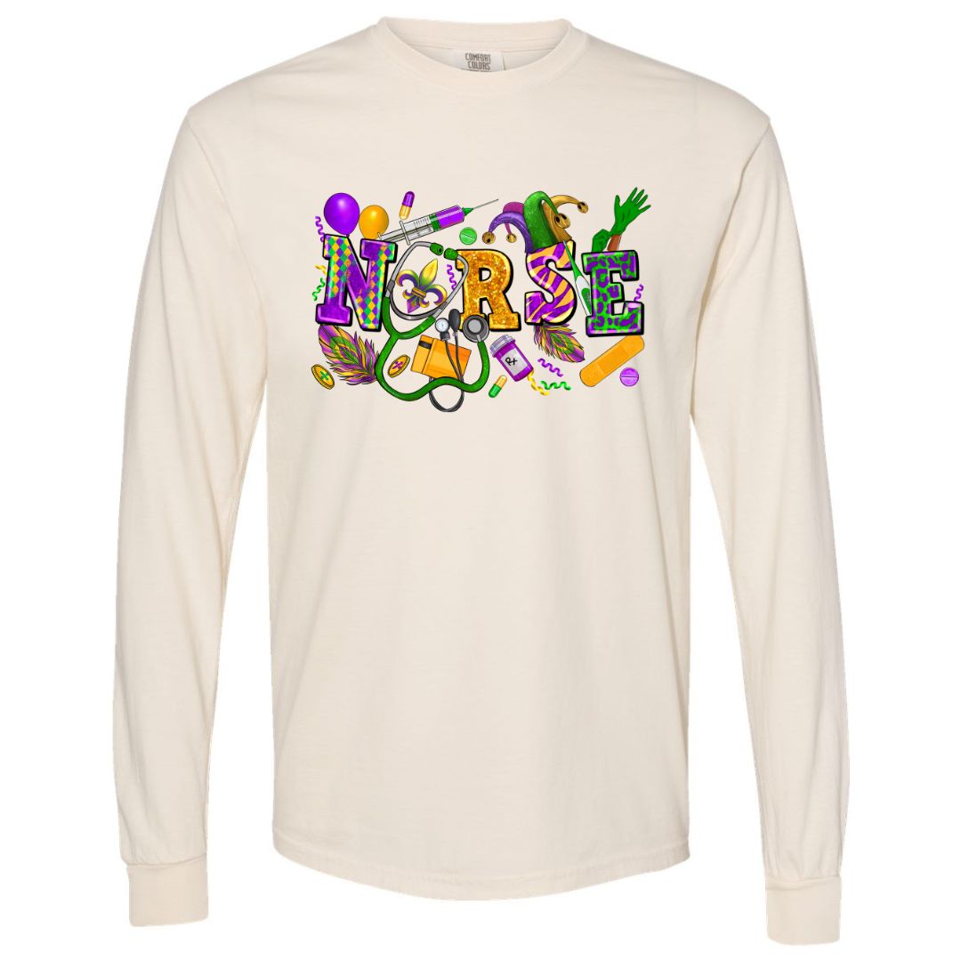 Mardi Gras Nurse T-shirt