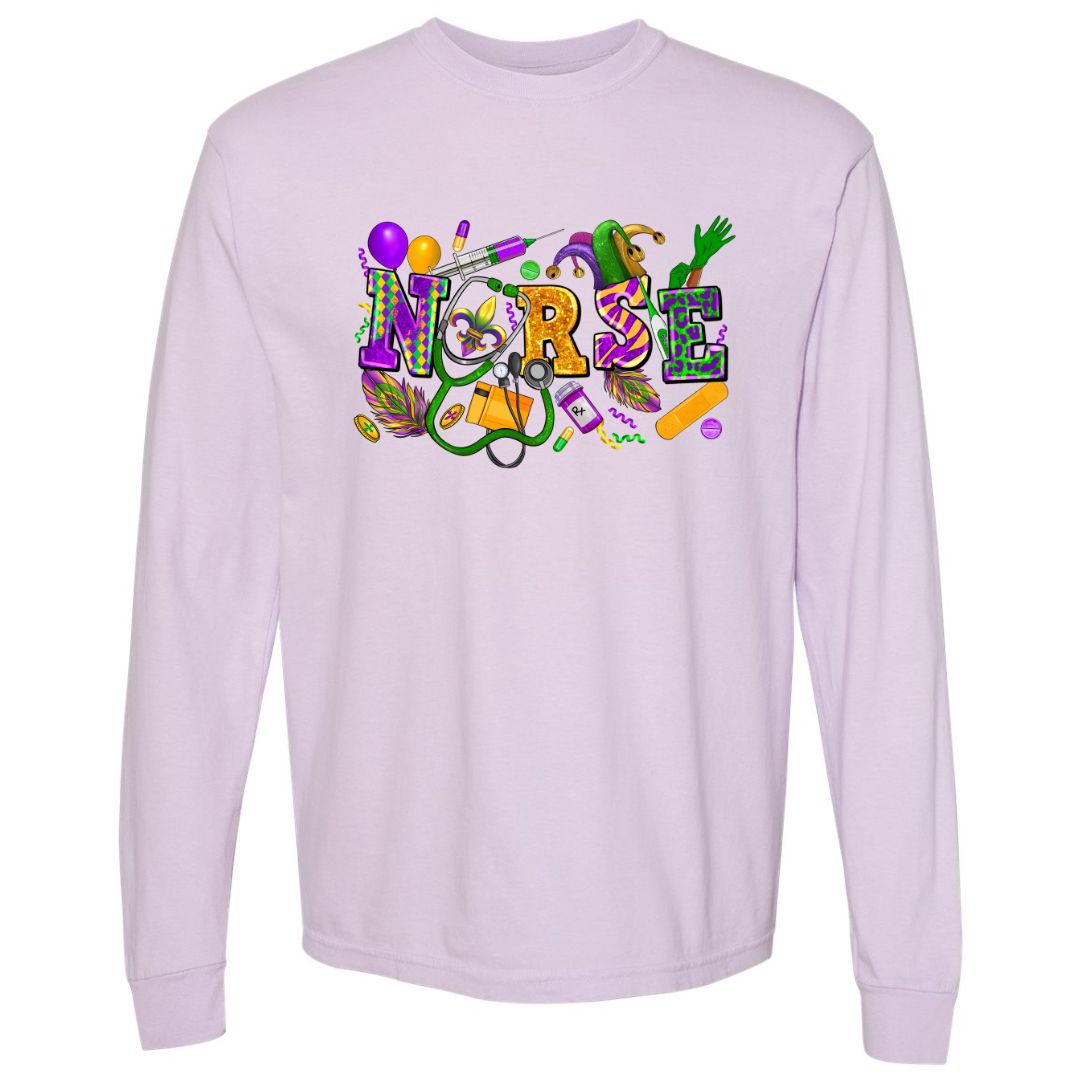 Mardi Gras Nurse T-shirt
