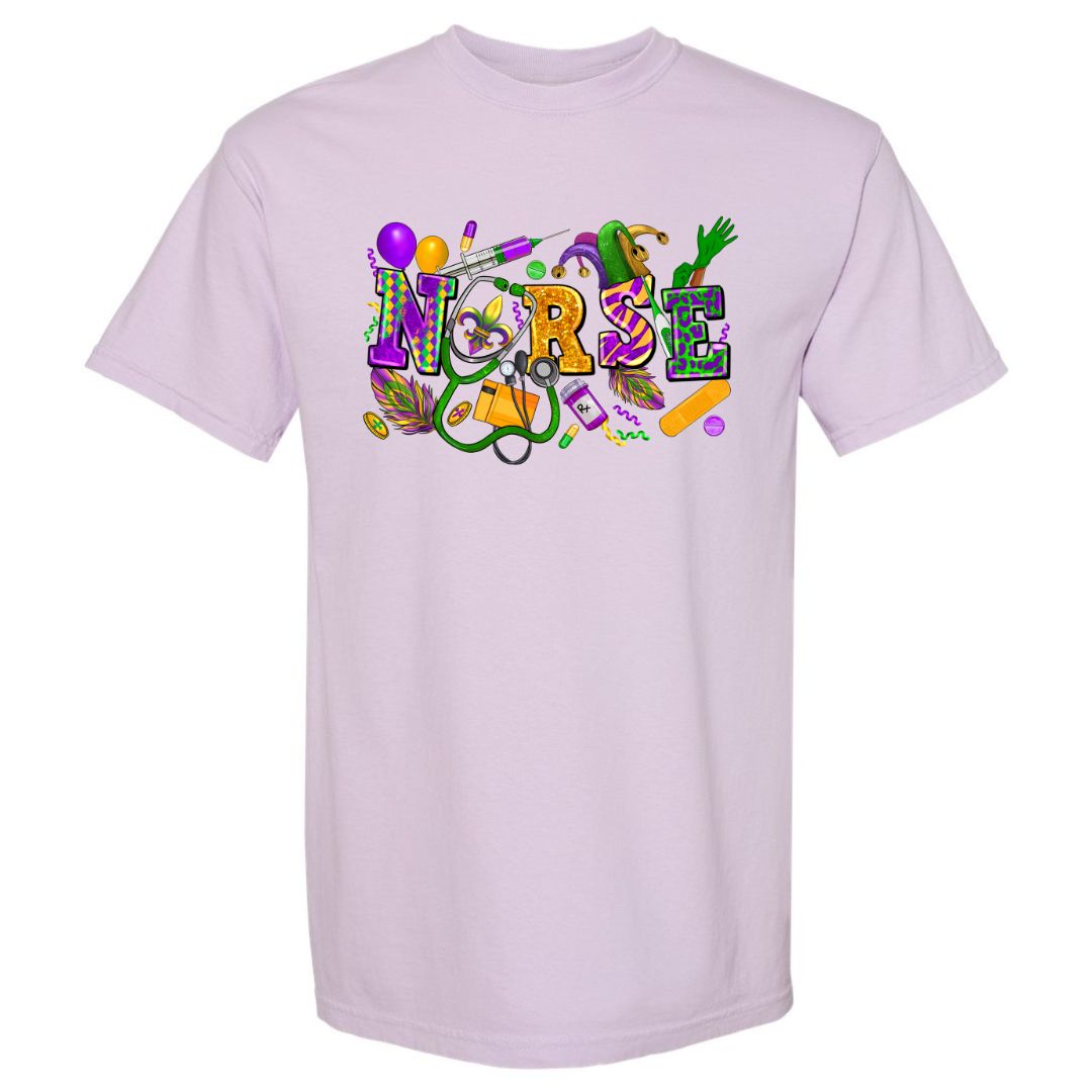 Mardi Gras Nurse T-shirt