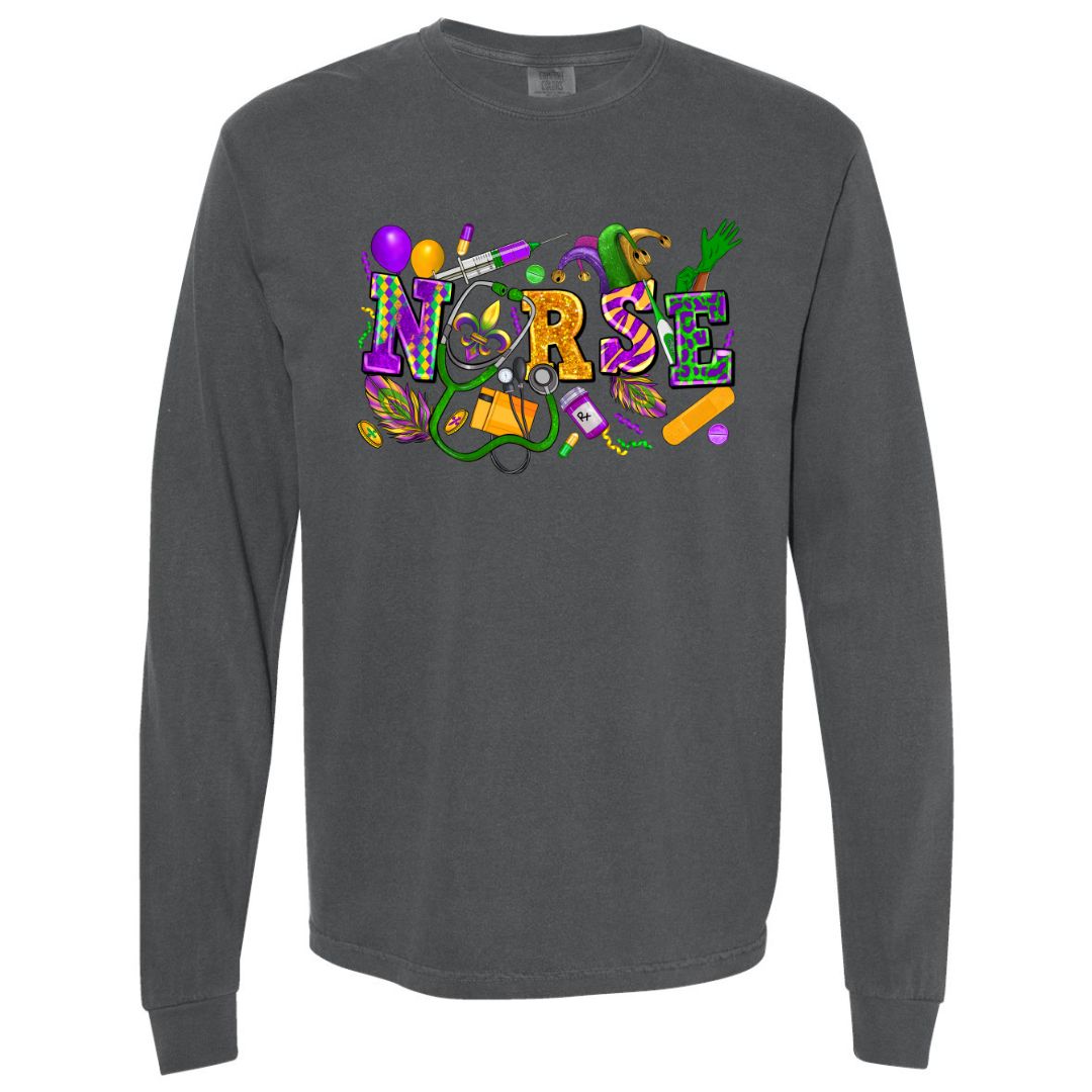 Mardi Gras Nurse T-shirt