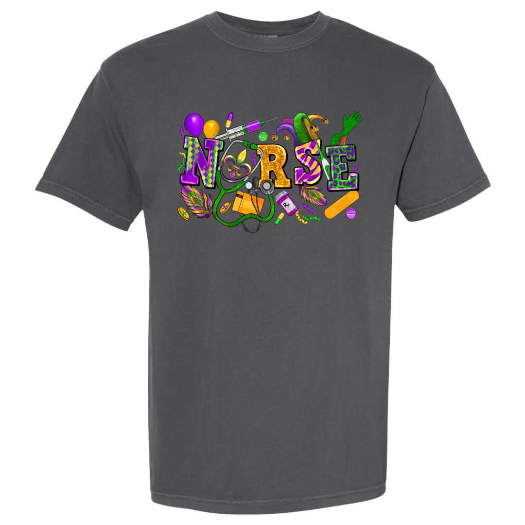 Mardi Gras Nurse T-shirt