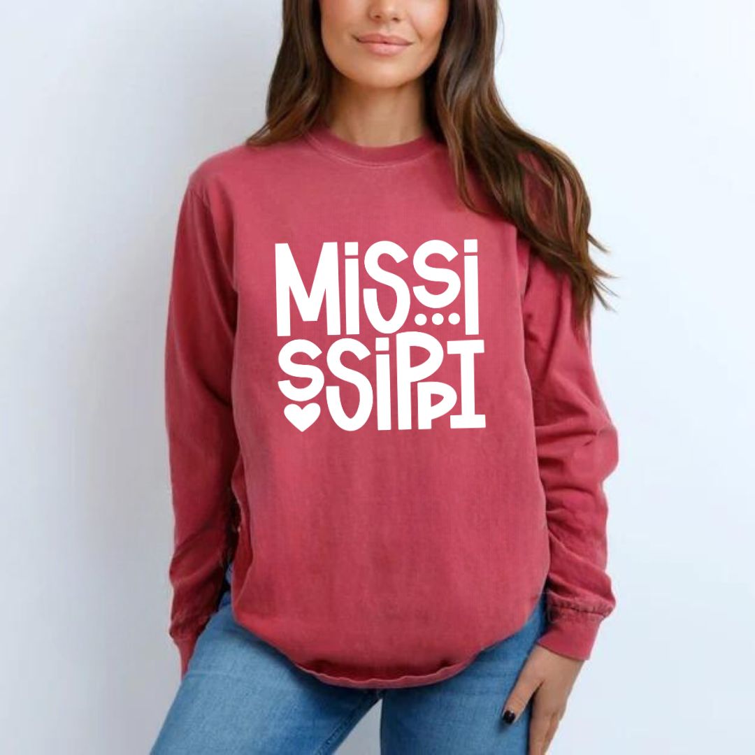 Mississippi Comfort Colors Long Sleeve T-shirt