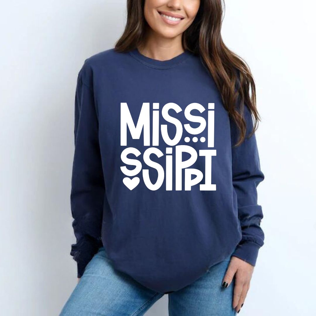 Mississippi Comfort Colors Long Sleeve T-shirt