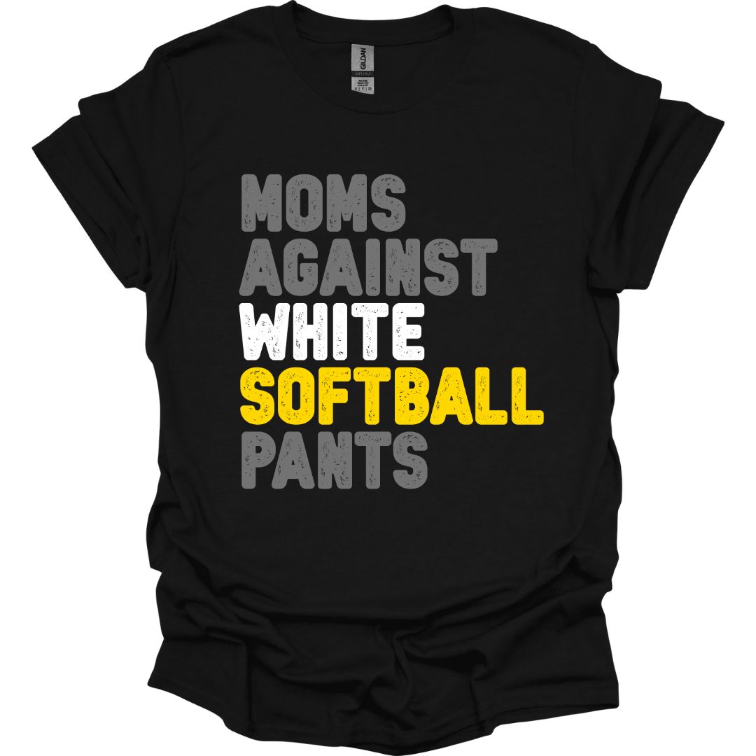 Moms Against White Softball Pants (Gildan)