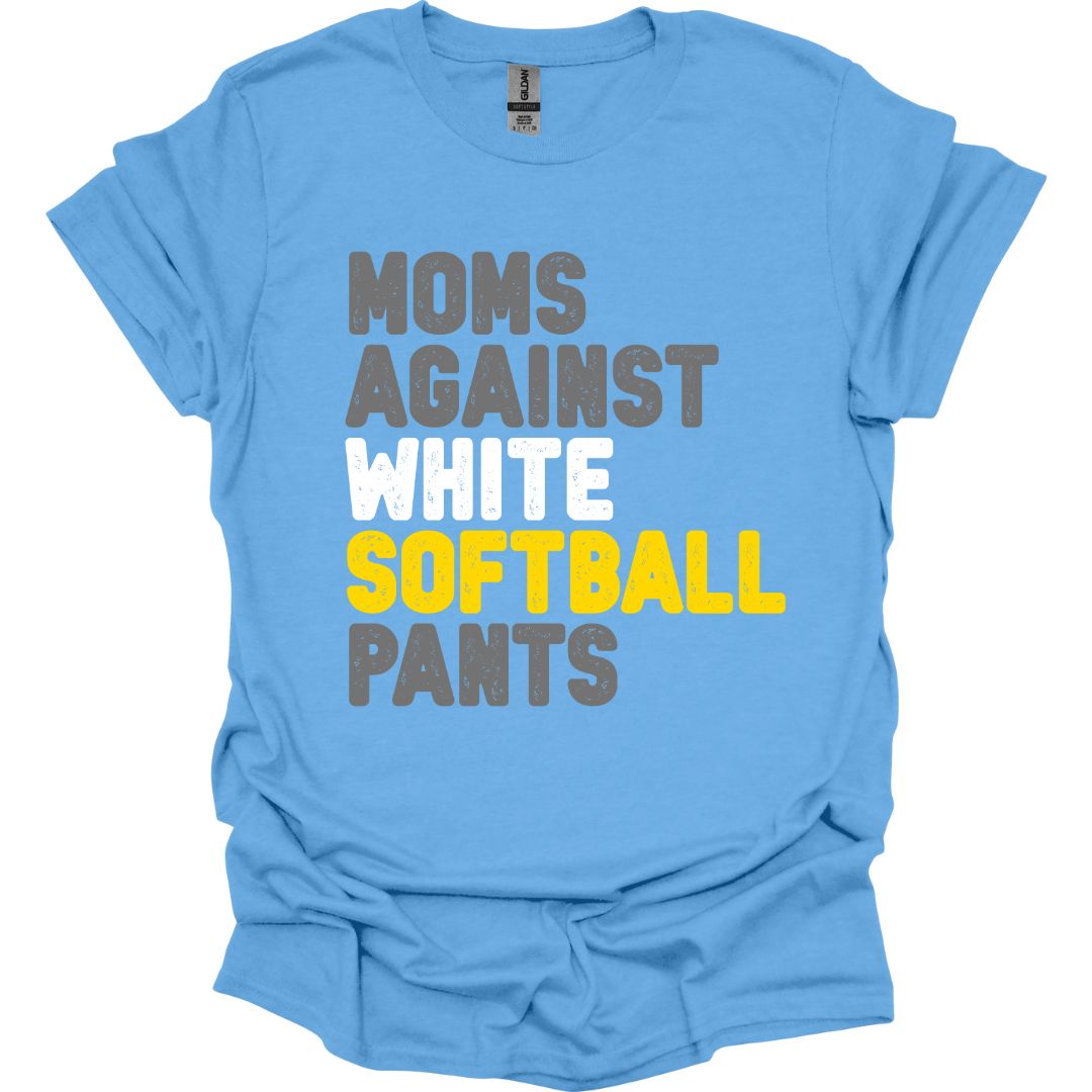 Moms Against White Softball Pants (Gildan)