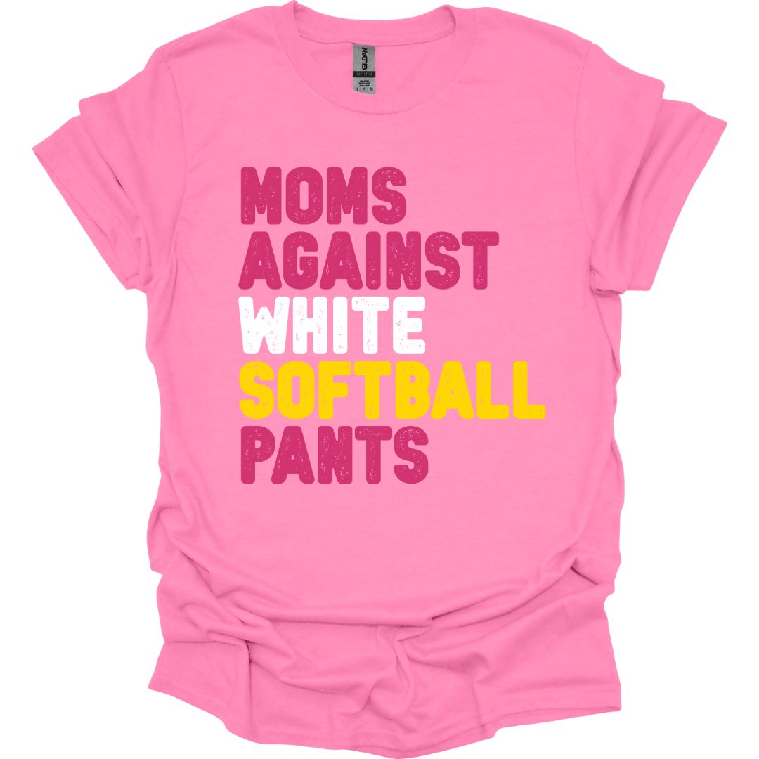 Moms Against White Softball Pants (Gildan)