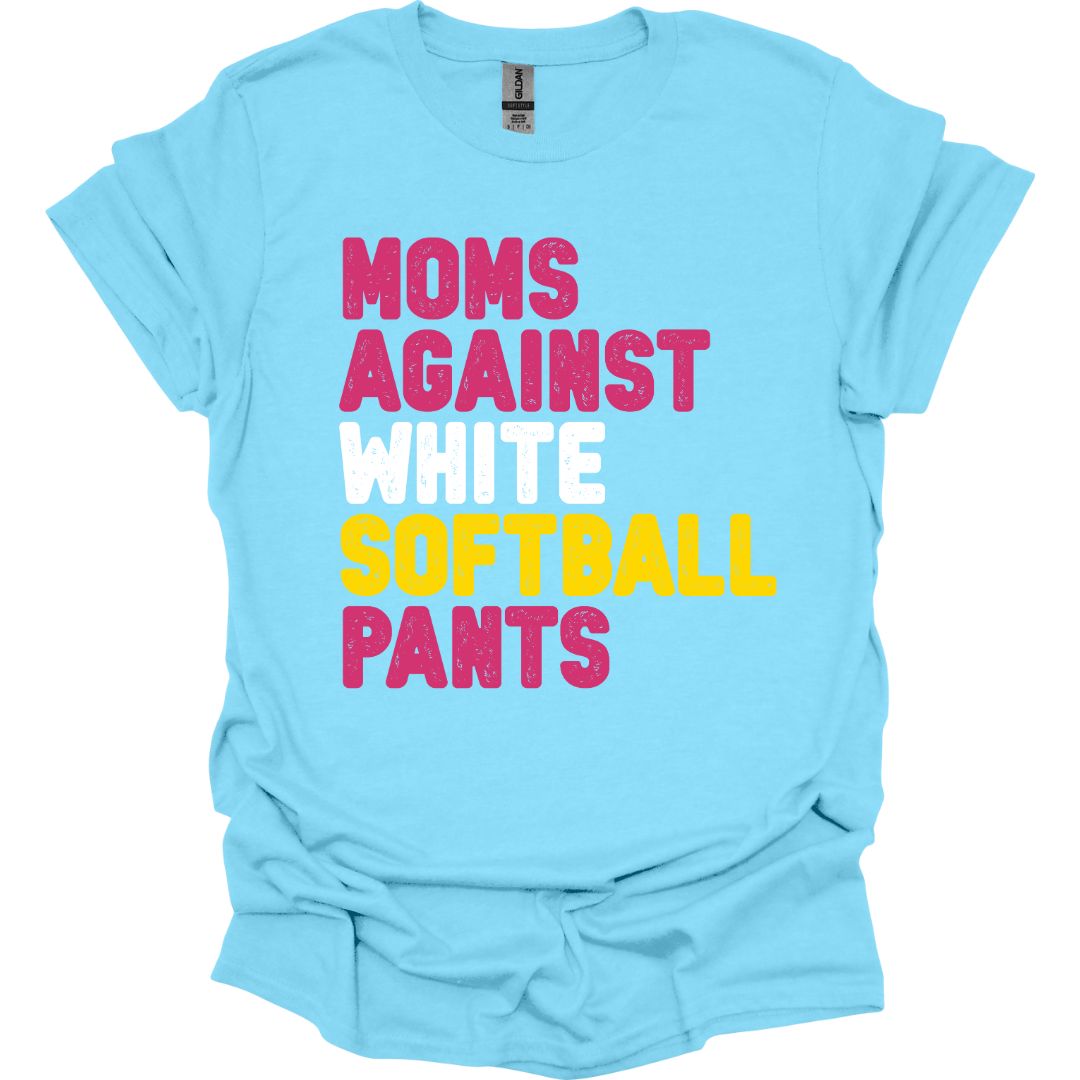 Moms Against White Softball Pants (Gildan)