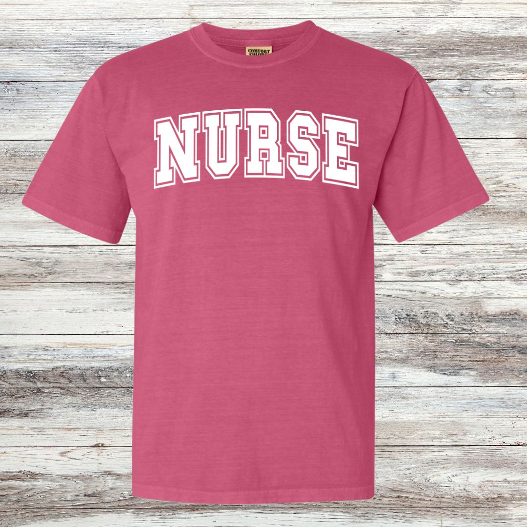 NURSE Collegiate Letter T-shirt