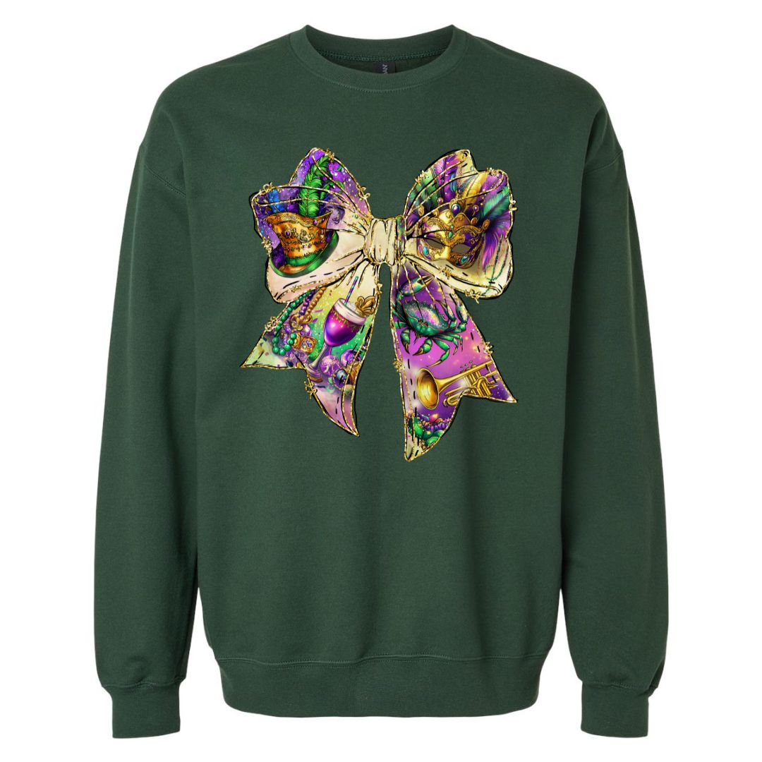 Nostalgia of Mardi Gras Coquette Sweatshirt