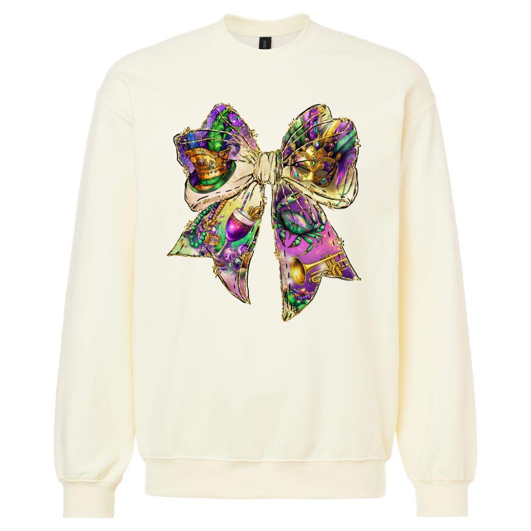Nostalgia of Mardi Gras Coquette Sweatshirt