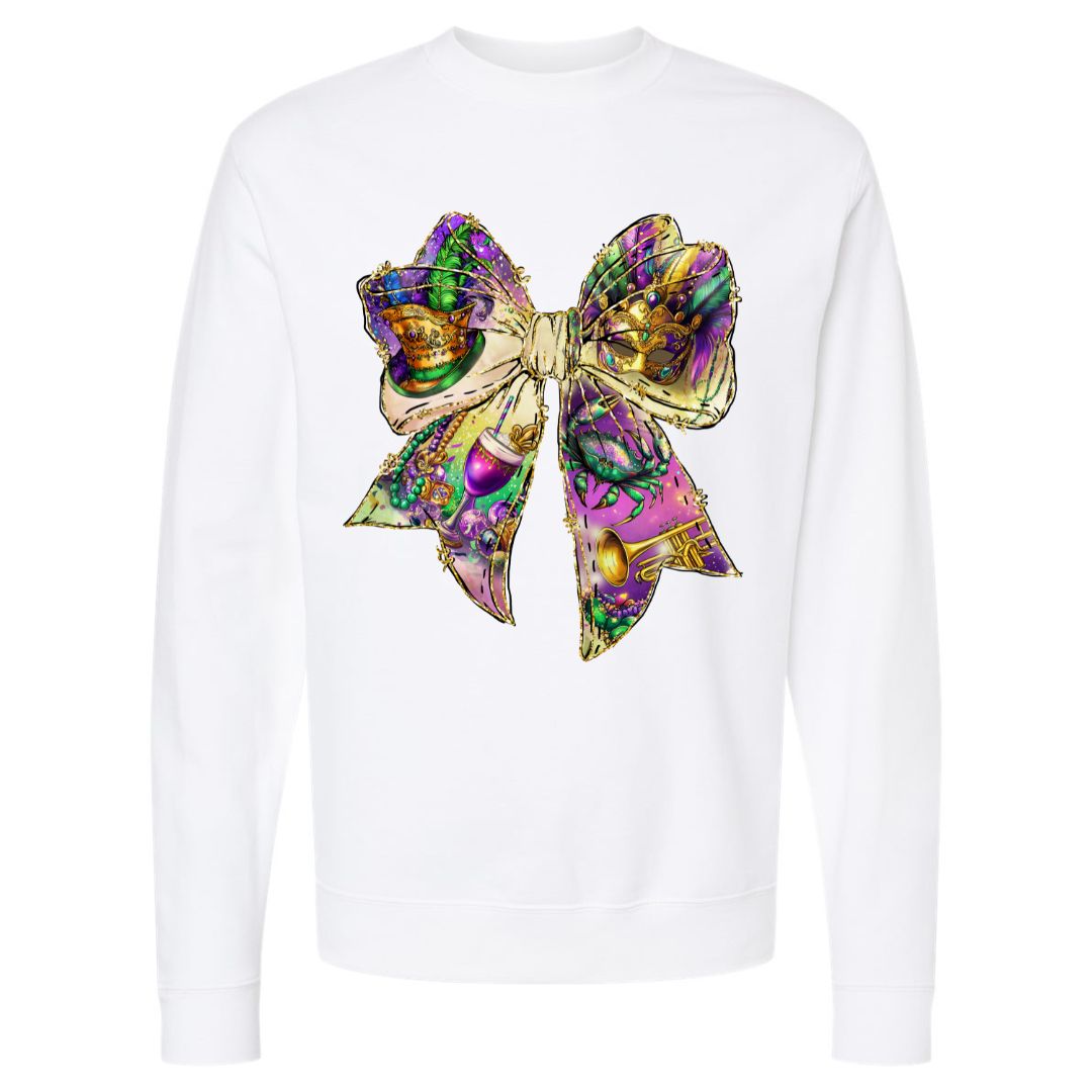 Nostalgia of Mardi Gras Coquette Sweatshirt