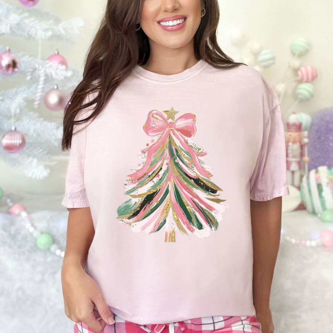 Pastel Brush Stroke Tree T-shirt