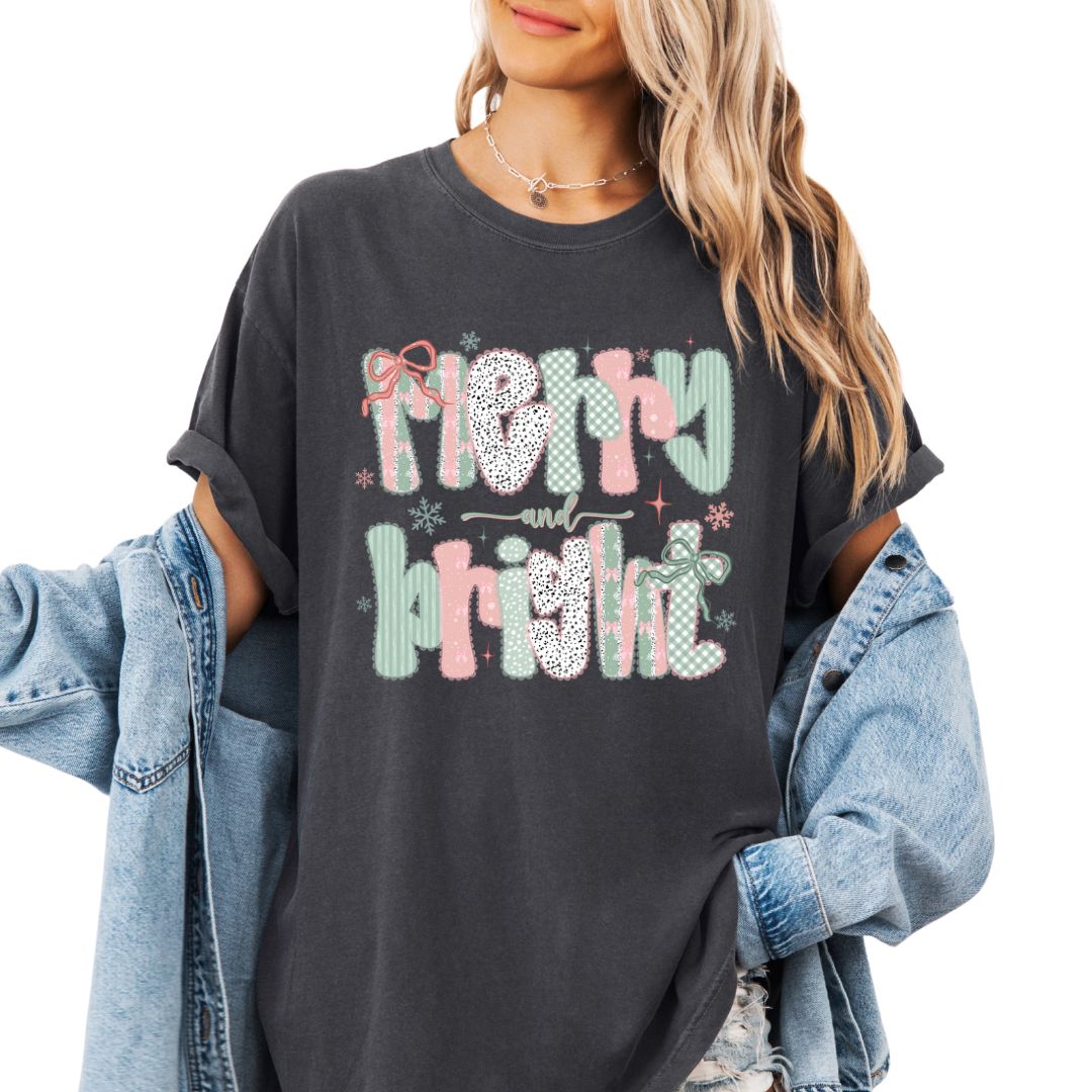 Preppy Pastel Merry and Bright T-shirt