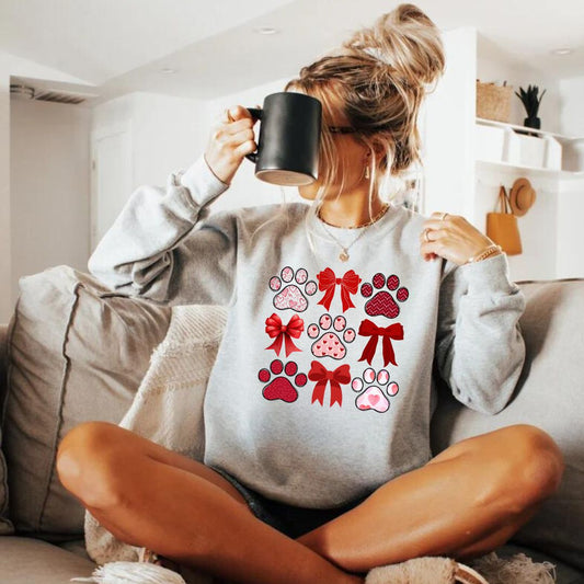 Paws & Bows Valentine Sweatshirt