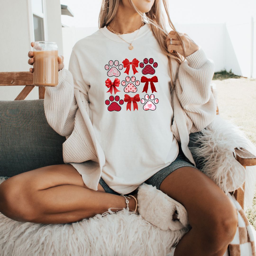 Paws & Bows Valentine T-shirt