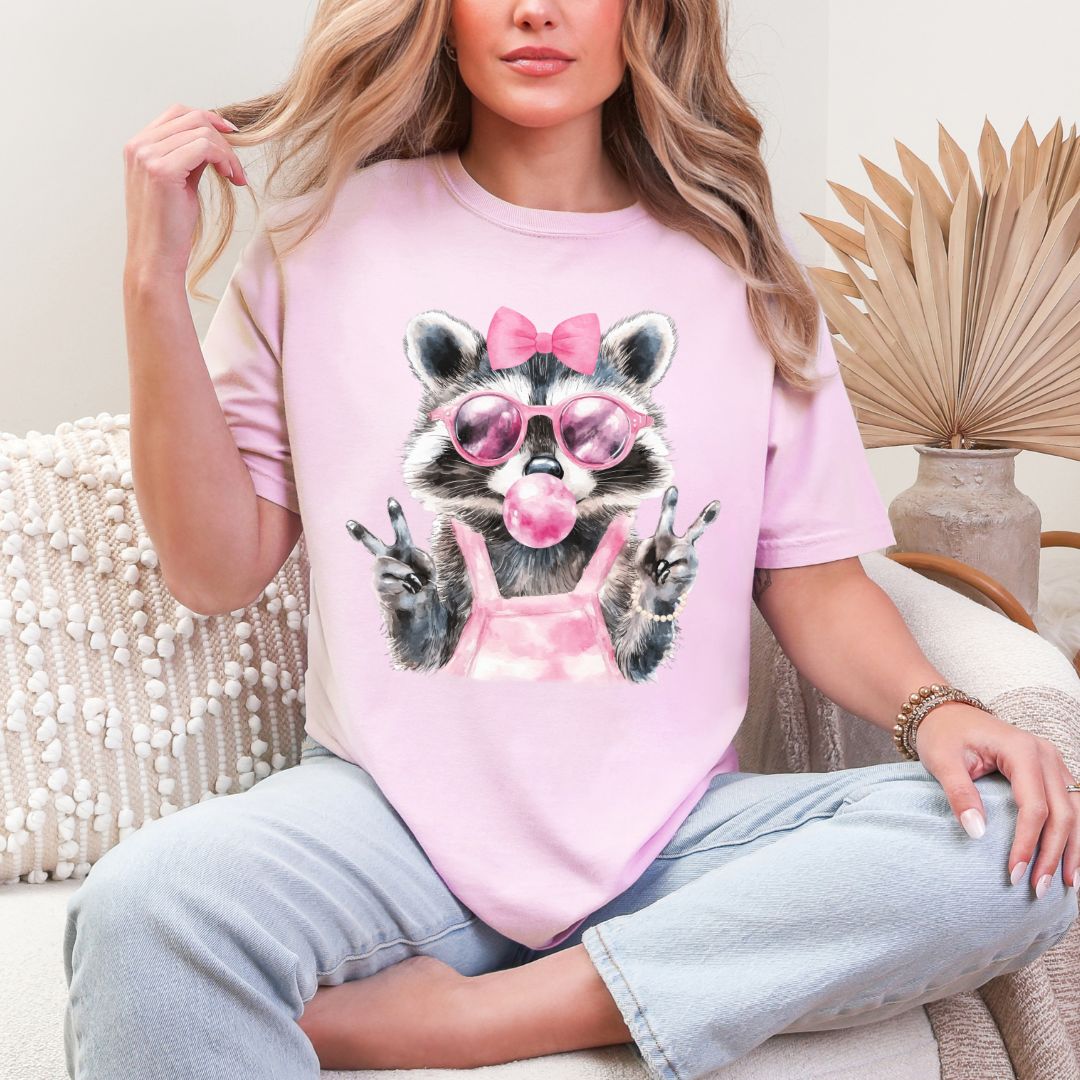 Bubblegum Bandit Raccoon T-shirt