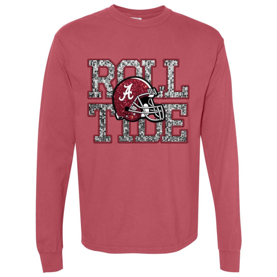 Roll Tide Faux Sequins T-shirt