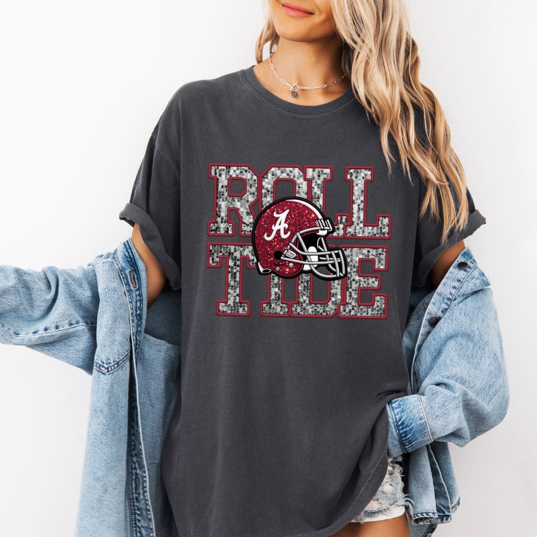 Roll Tide Faux Sequins T-shirt