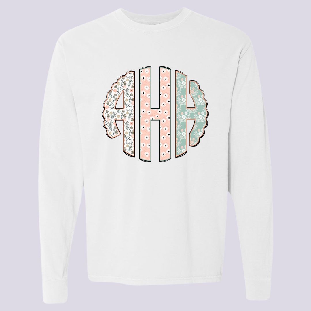 Spring Floral Monogram Shirt