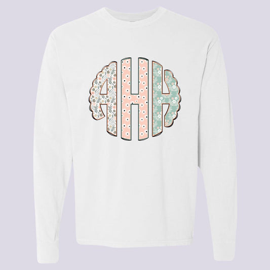 Spring Floral Monogram Shirt