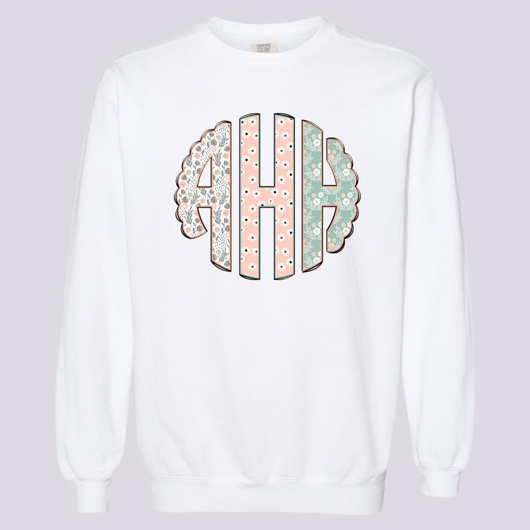 Spring Floral Monogram Shirt