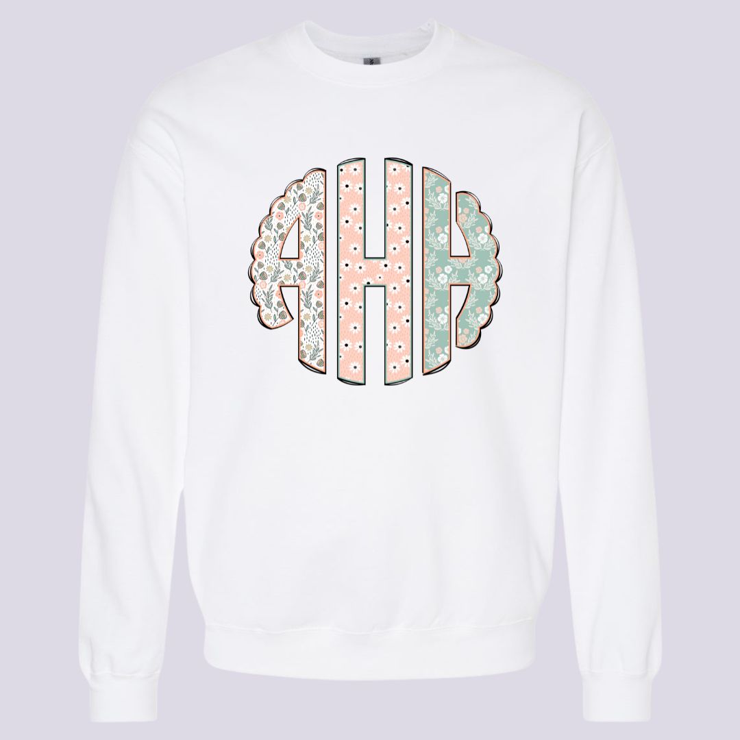 Spring Floral Monogram Shirt