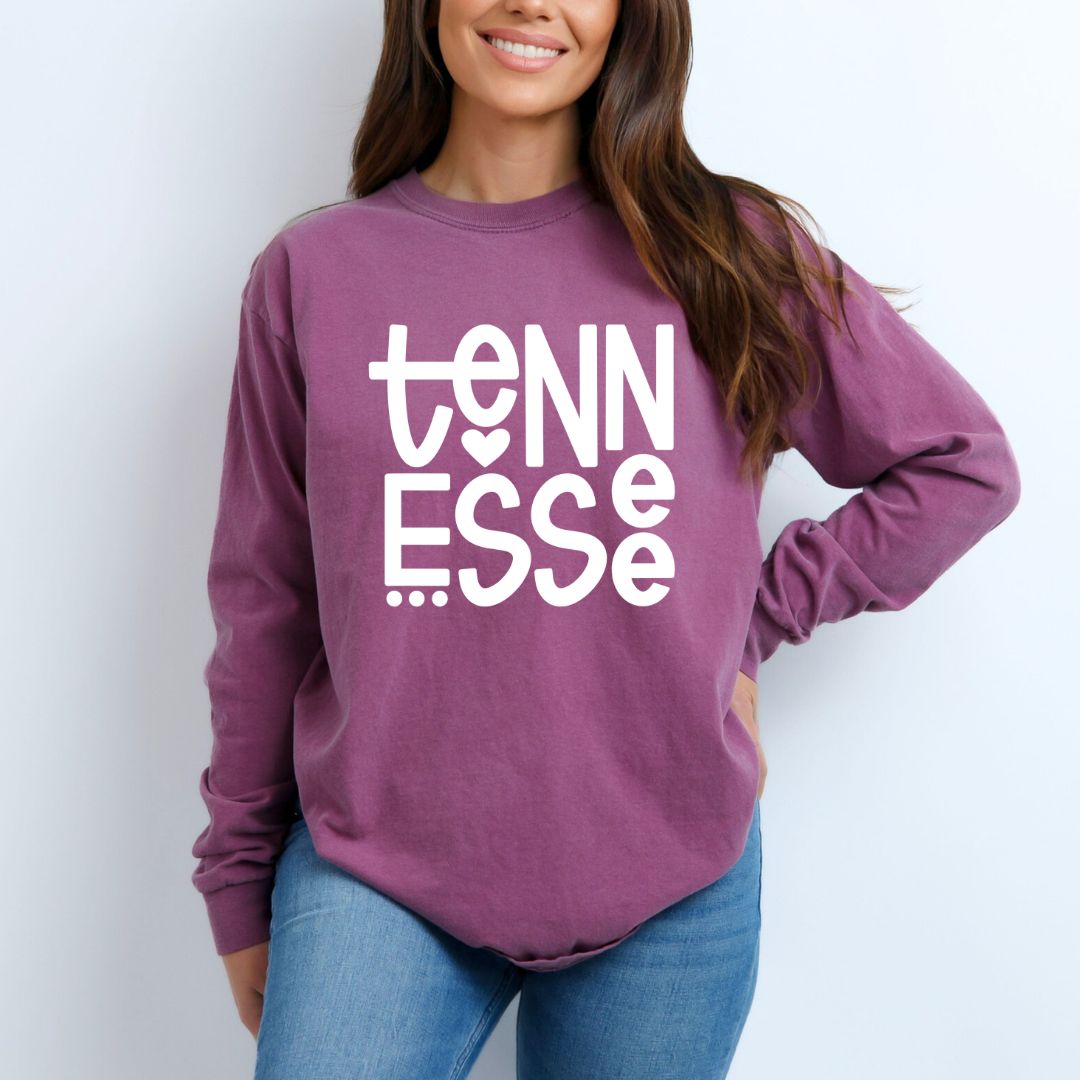 Tennessee Comfort Colors Long Sleeve T-shirt