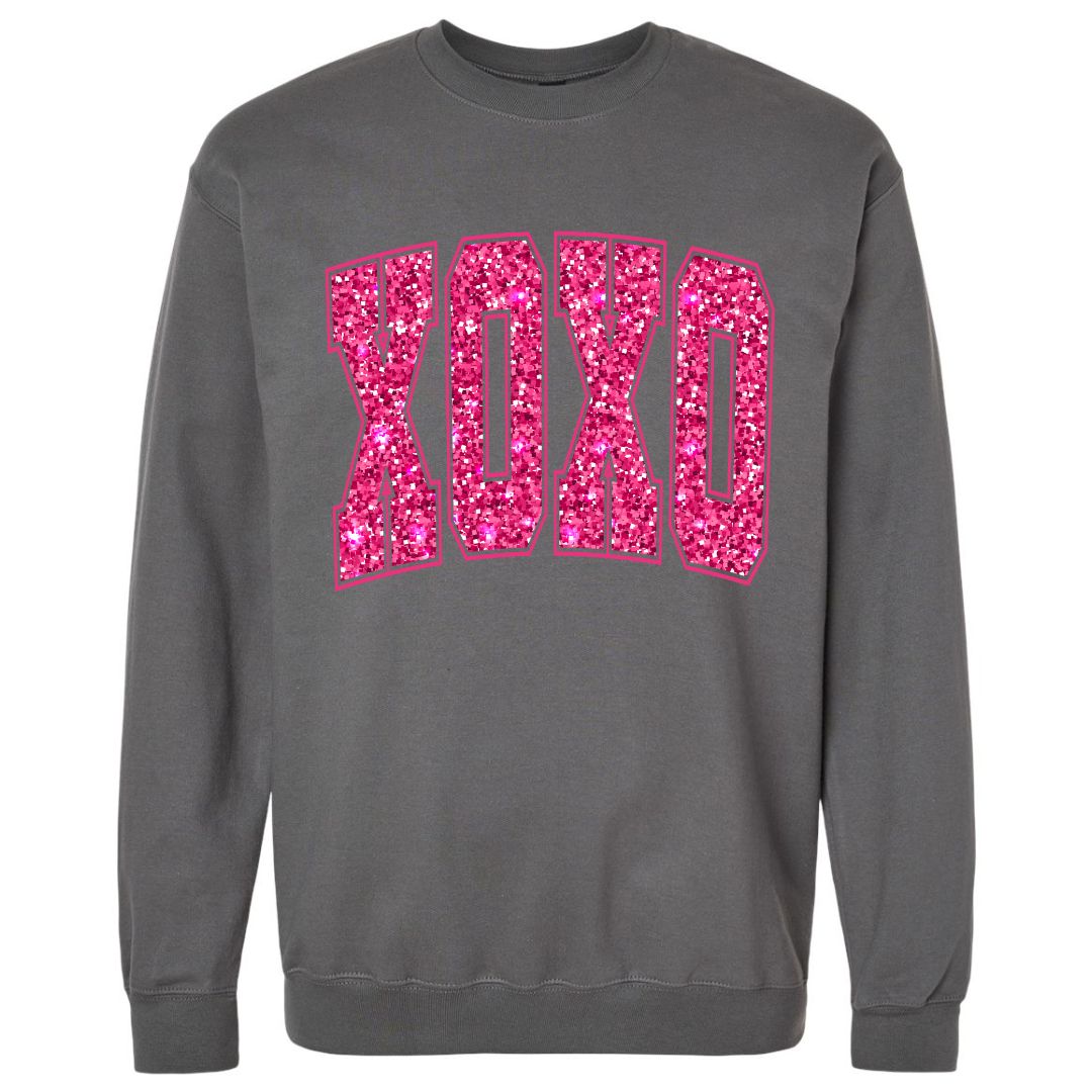 XOXO Faux Sequins Sweatshirt