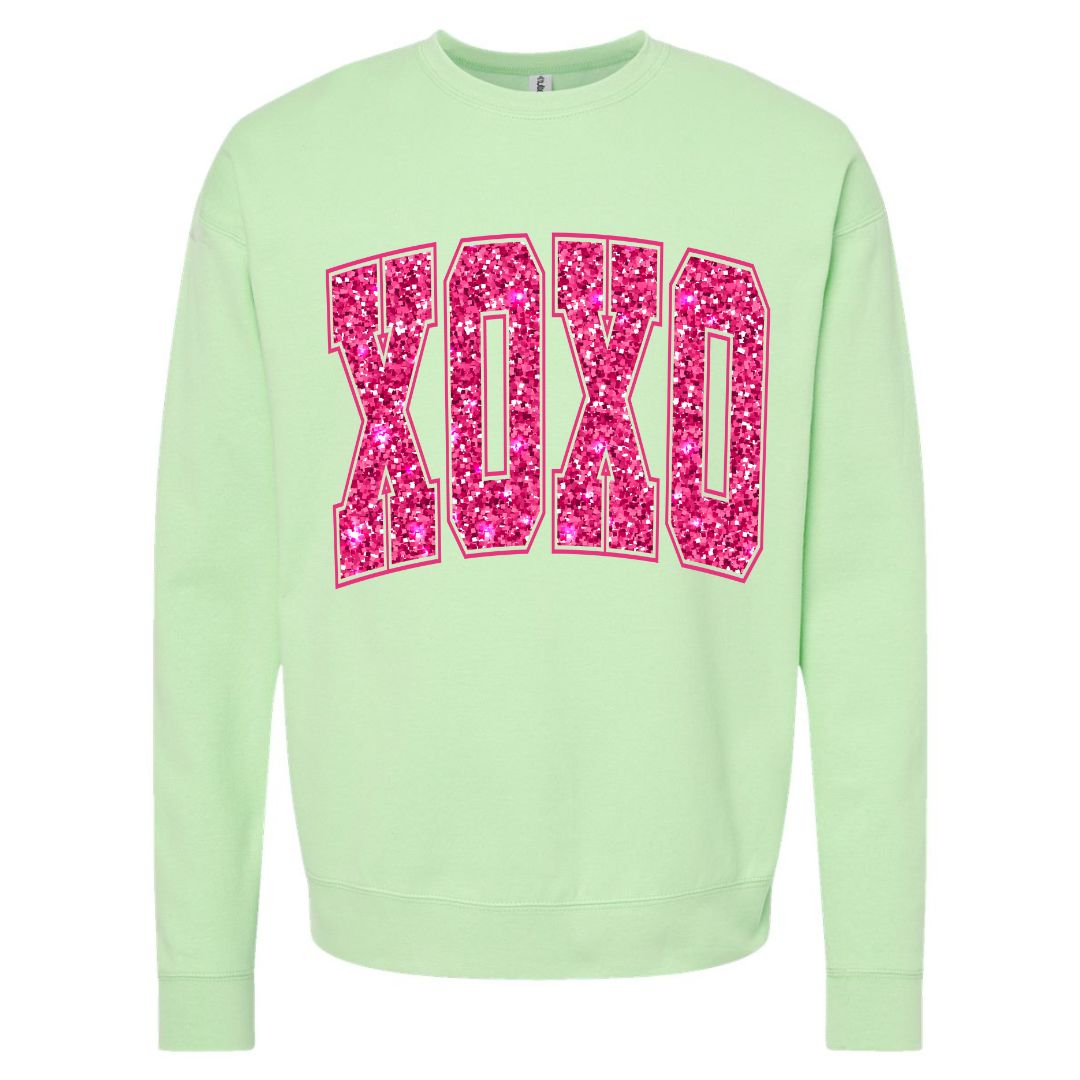 XOXO Faux Sequins Sweatshirt