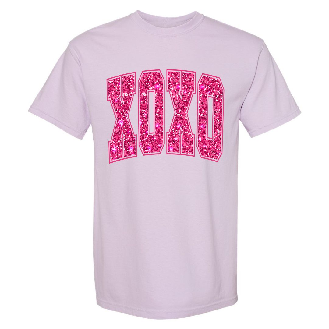 XOXO Faux Sequins T-shirt