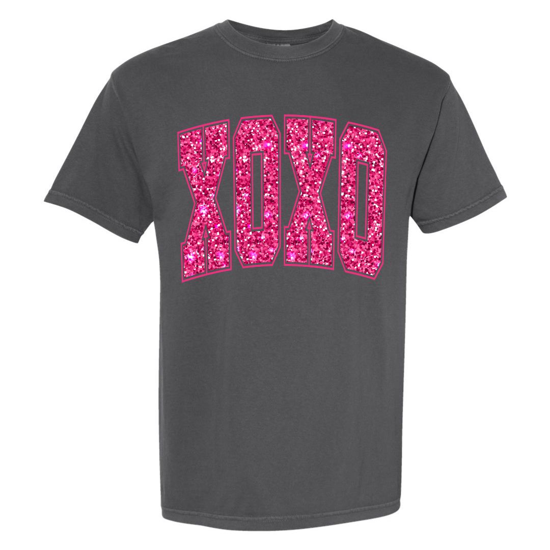 XOXO Faux Sequins T-shirt