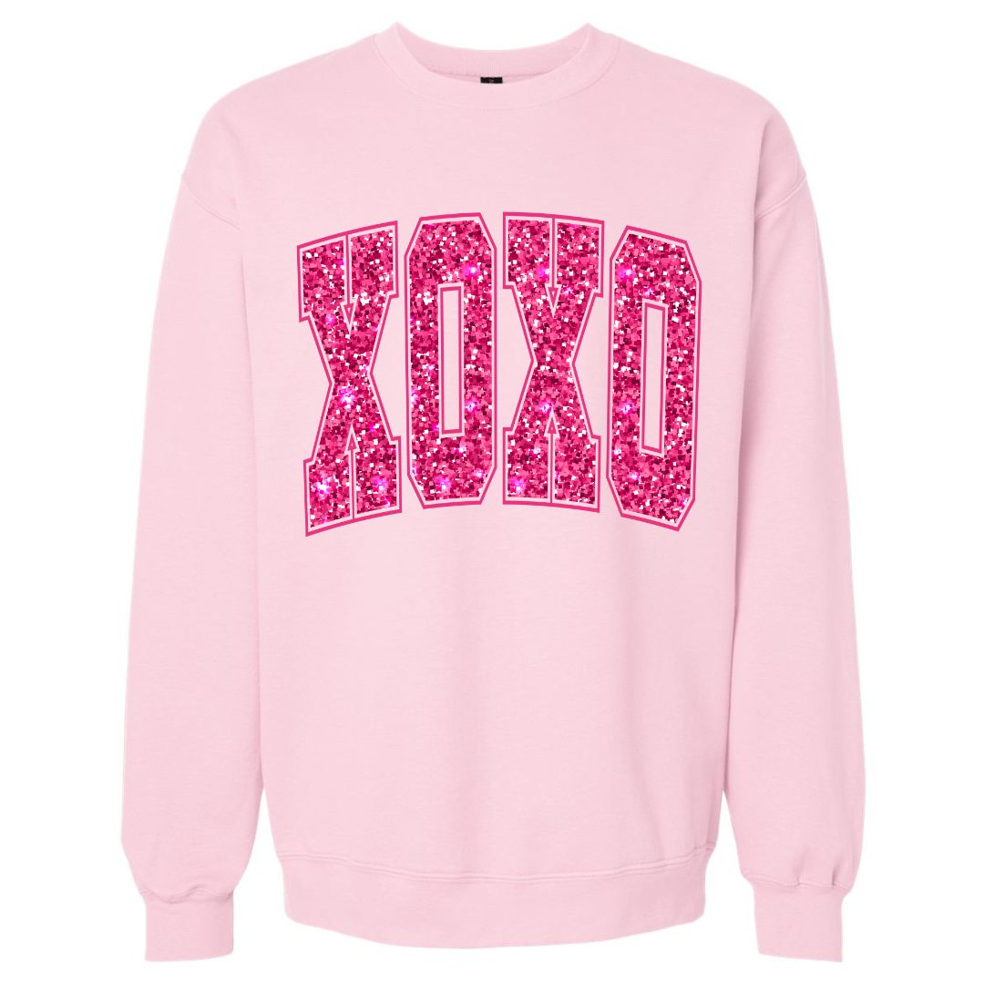 XOXO Faux Sequins Sweatshirt
