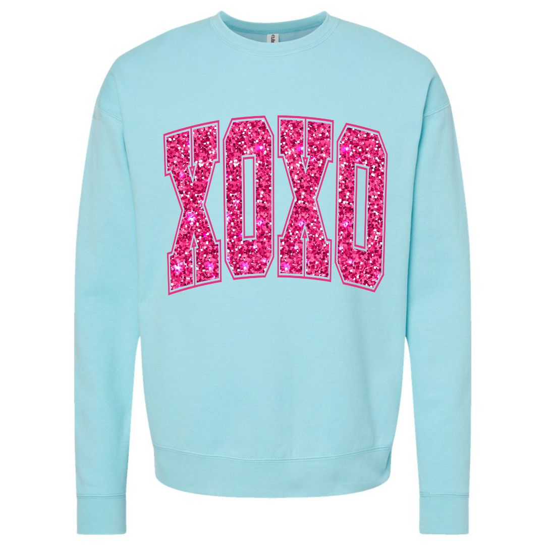XOXO Faux Sequins Sweatshirt