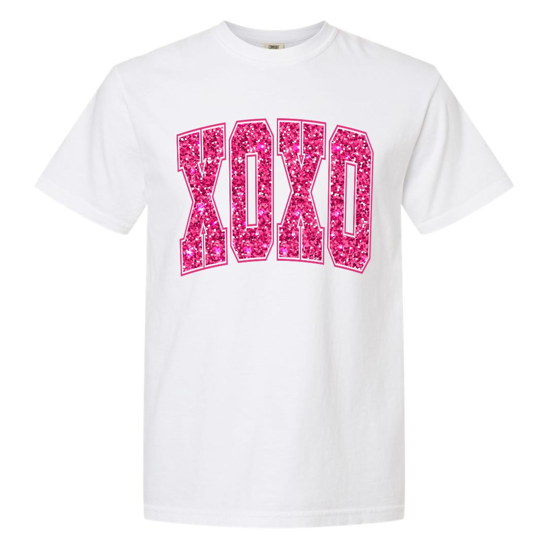 XOXO Faux Sequins T-shirt
