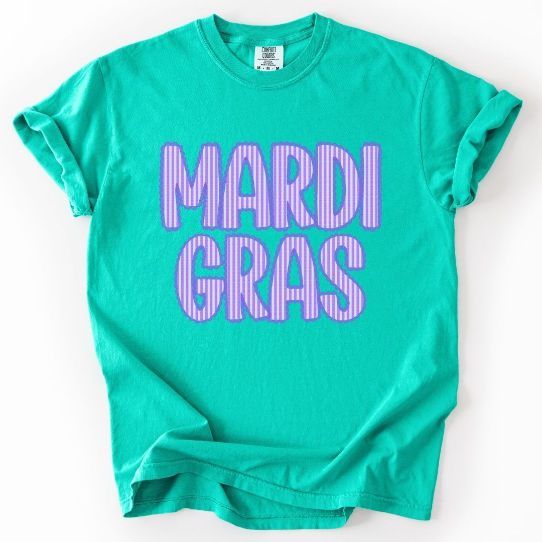 Mardi Gras Purple Stripe T-shirt