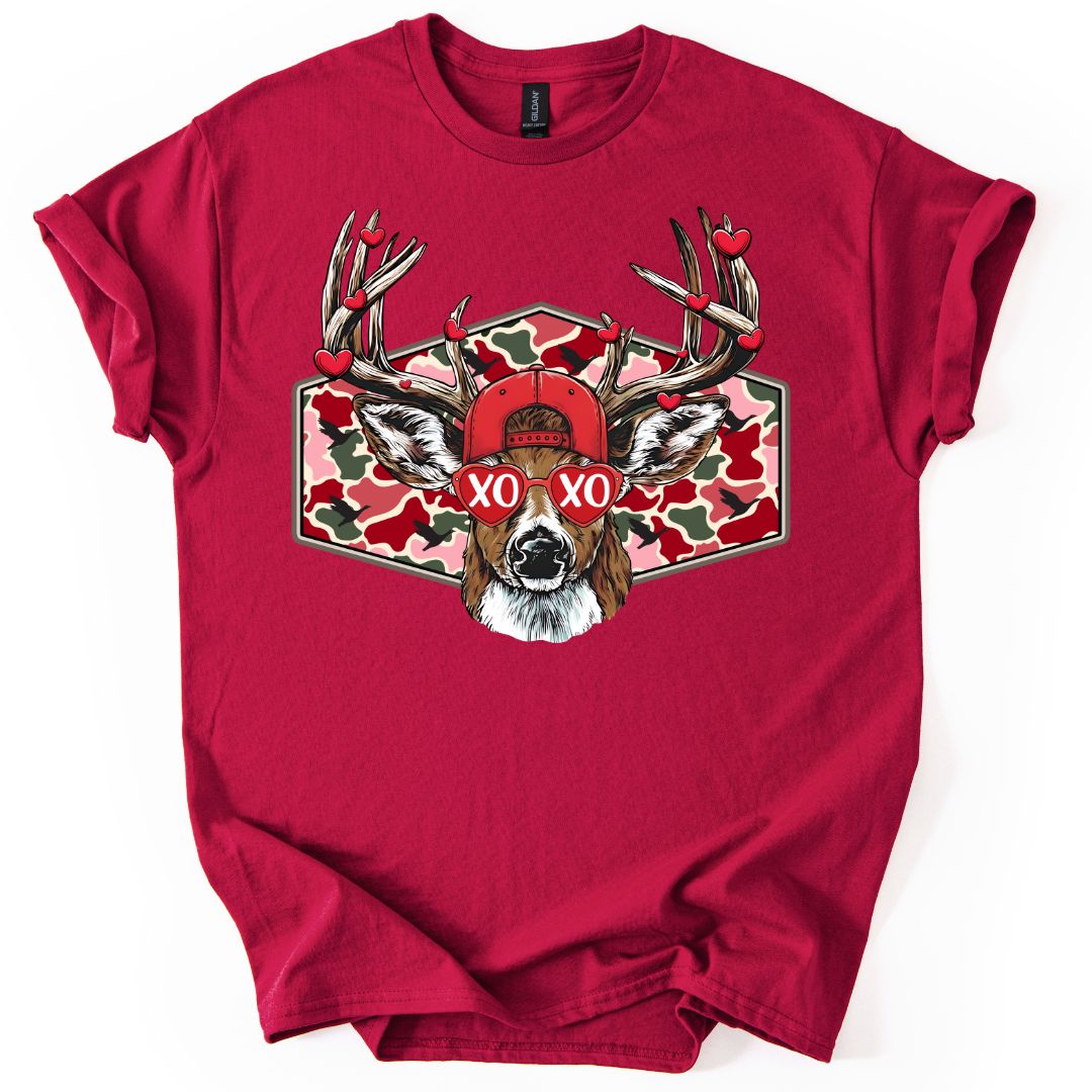 Hearts and Antlers Camo YOUTH Tee