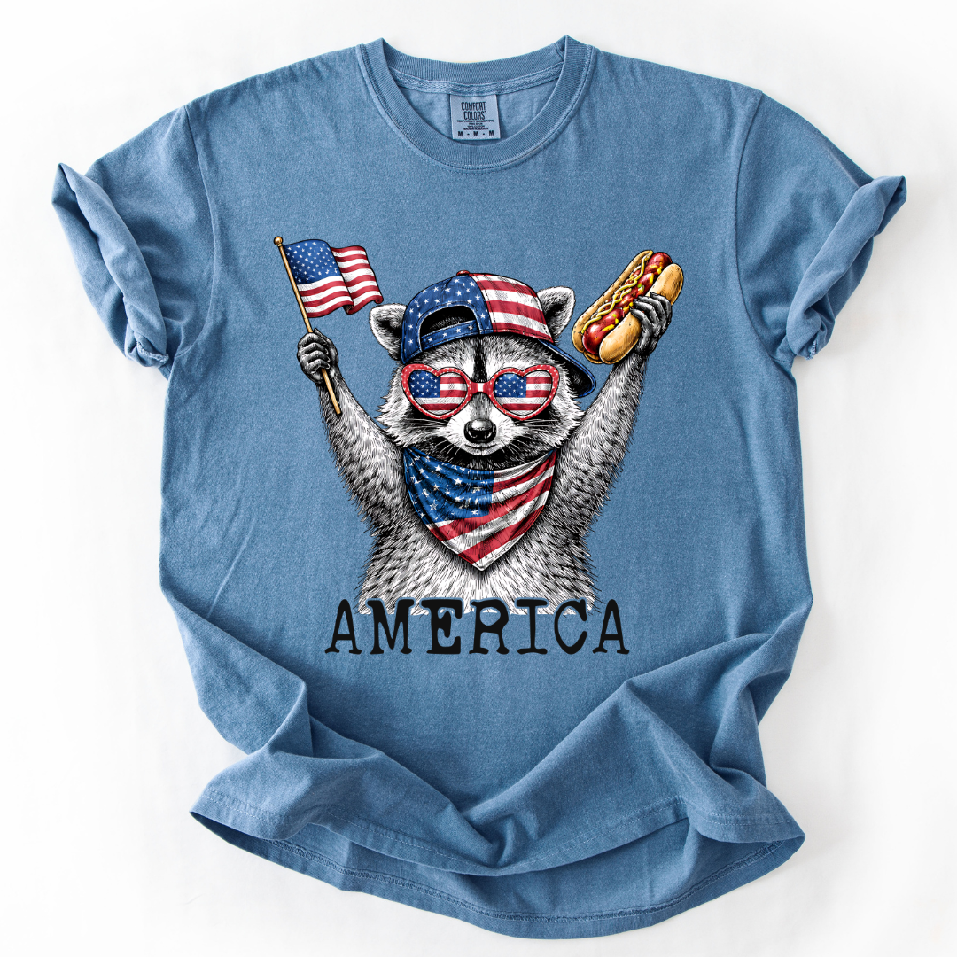 Patriotic Raccoon T-shirt