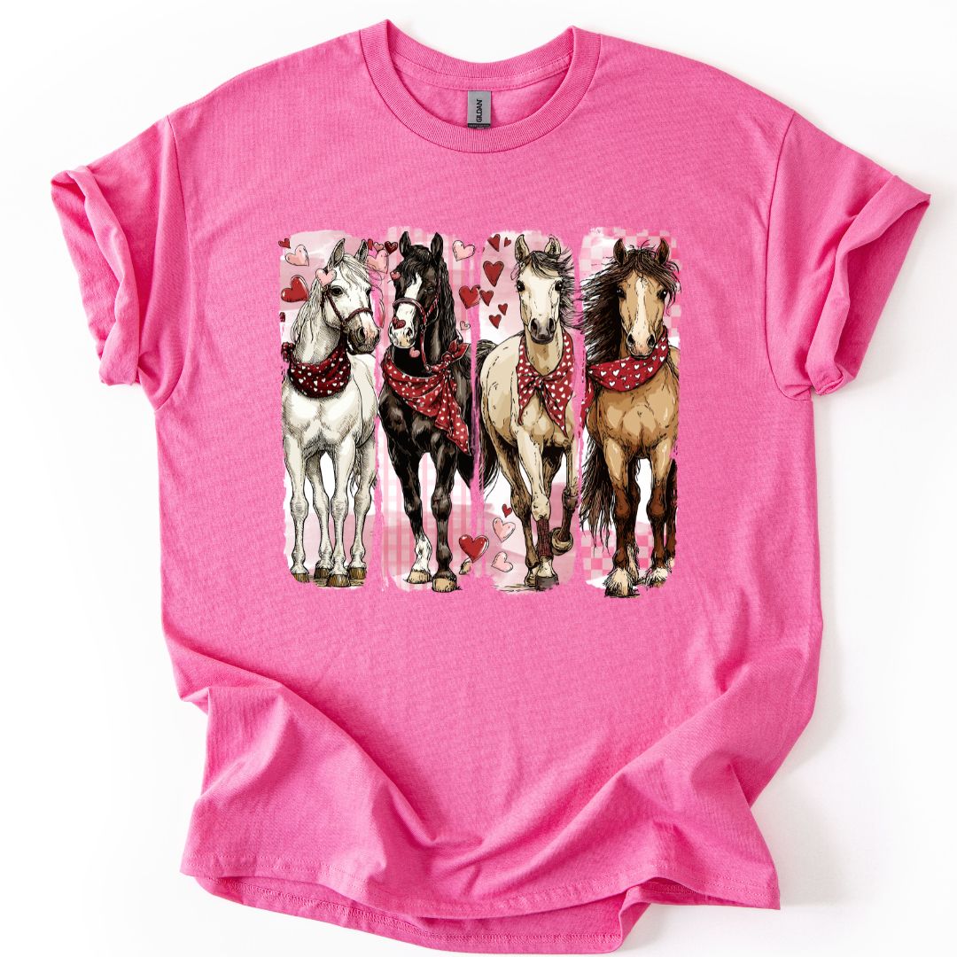 Valentine Horses YOUTH T-shirt